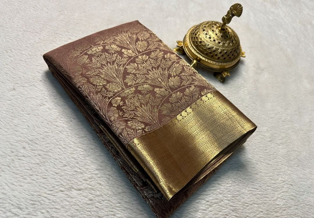 Silver Mysore Pure Silk Saree