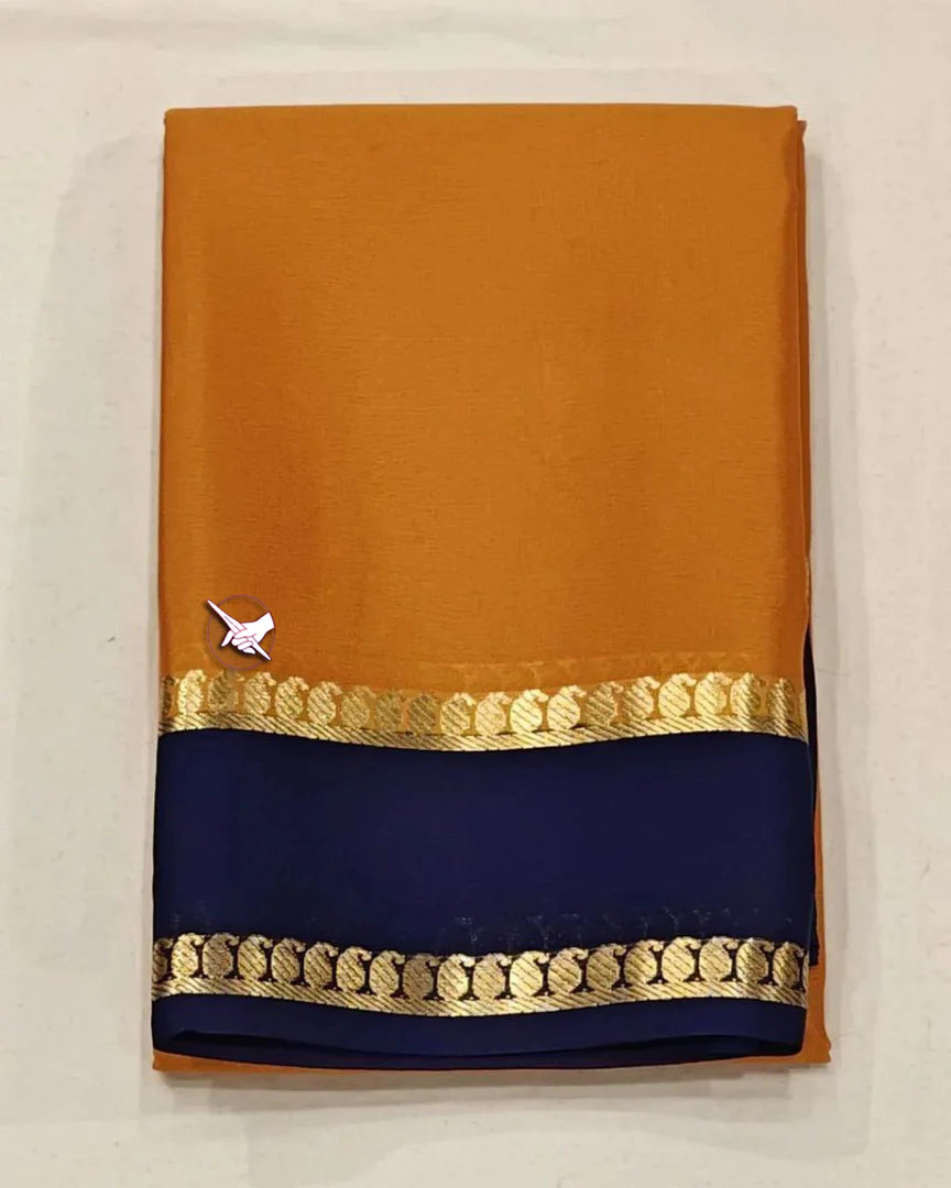 Premium Yellow Mysore Silk Saree